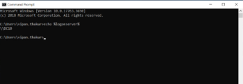 The %logonserver% environment variable shows the DC which authenticated ...